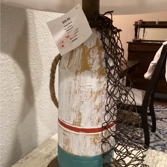 Nautical Rope Table Lamp with Cream Shade - Picture 5 of 8